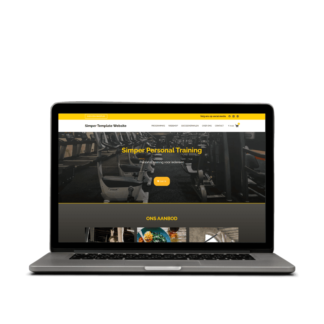 Website laten maken voor een personal trainer
