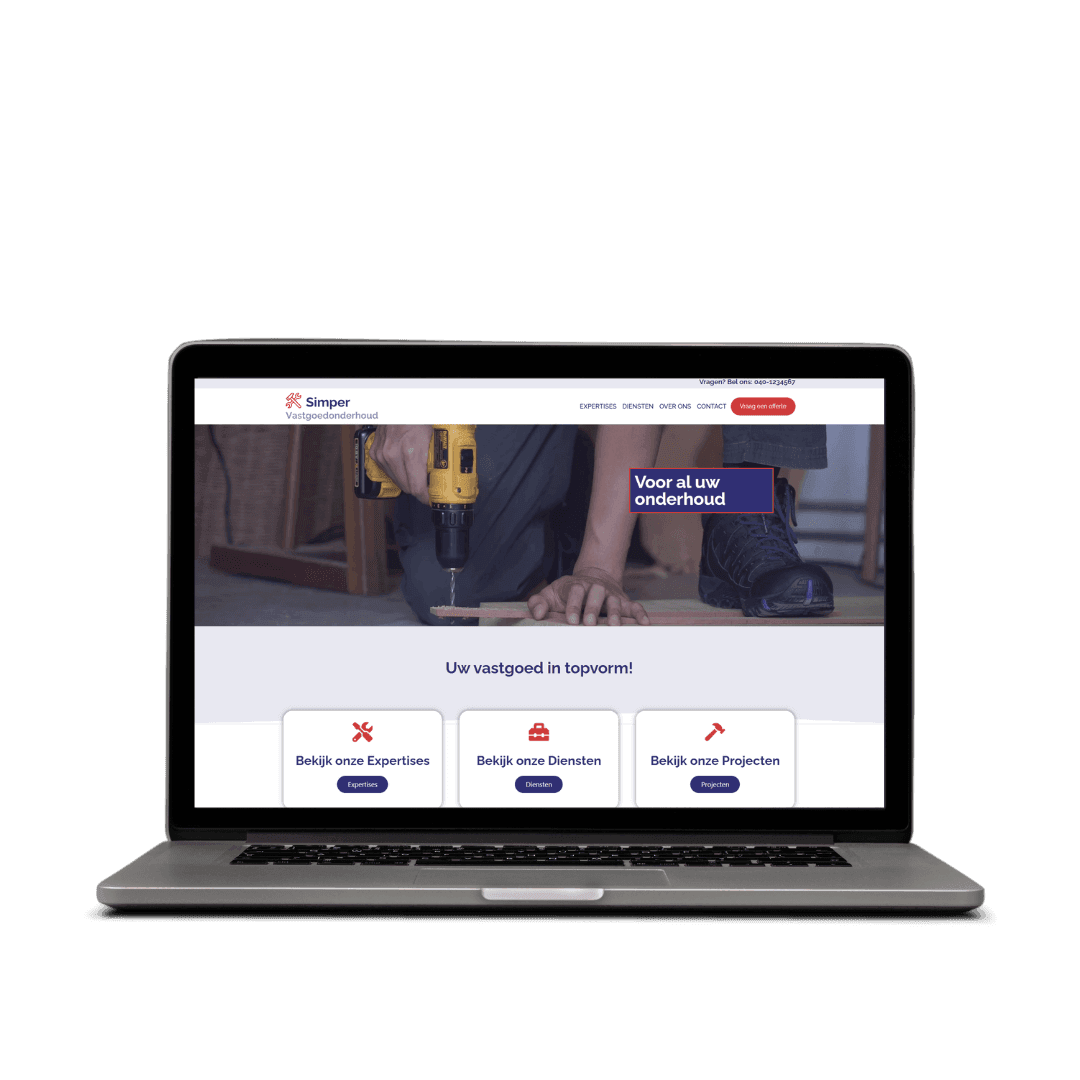 Website laten maken voor een vastgoedonderhoudsbedrijf